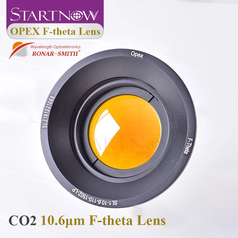 Lente da Varredura do Campo do Startnow-f-theta Máquina da Marcação do Laser Lente do Foco M85 mm 110×110 140×140 175×175 Znse Co2 Linha 10.6um