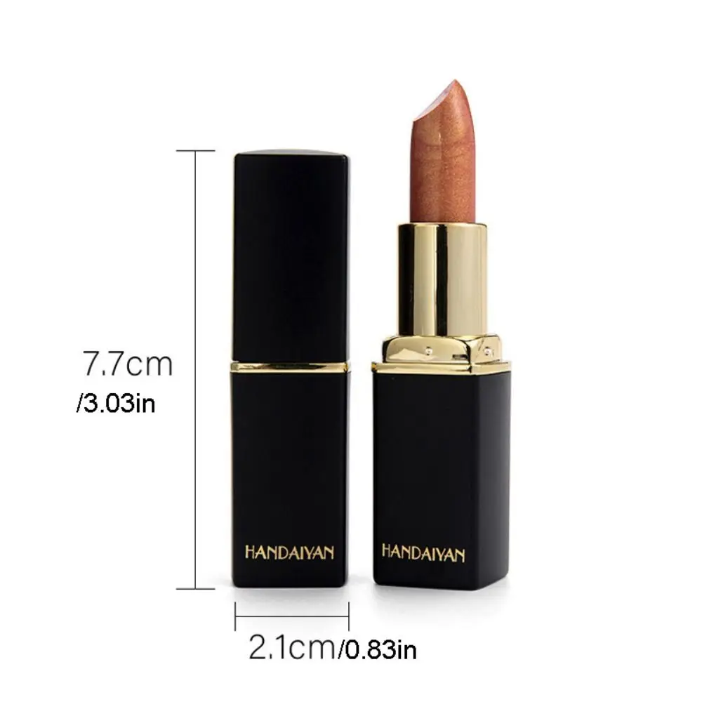 Mermaid Lip Gloss Color Changing Temperature Pearlescent Multi Colors Lipstick Long-lasting Waterproof Lipstick Women/Girls