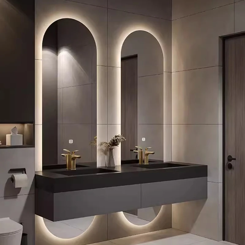 Double Sink Bathroom Cabinet Entertainment Universal Organizer Unique Bathroom Cabinet Cheap Creative Gabinete Hotel Furniture
