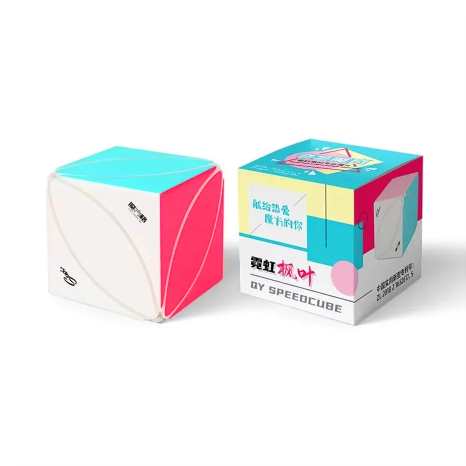 Qiyi النيون الطبعة المكعب السحري Qidi 2x2 ووريورز 3x3 سرعة مكعب أوراق القيقب lvy التعليم لعبة للأطفال Cubo Magico لغز لعبة