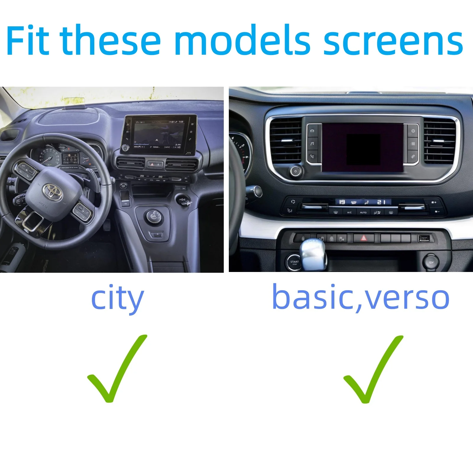 Interface de câmera de backup para TOYOTA Proace City Verso 2016-2023, adicionar câmera de visão frontal e traseira, plug & play sem necessidade de código de programação