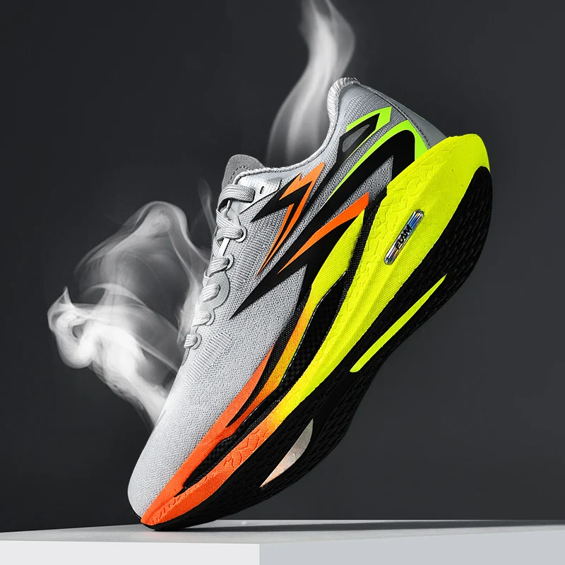 

Marathon Sports Running Shoes Men Breathable Lightweight Sneakers Comfortable Athletic Nonskid Leisure Outdoor Sneakers for Men