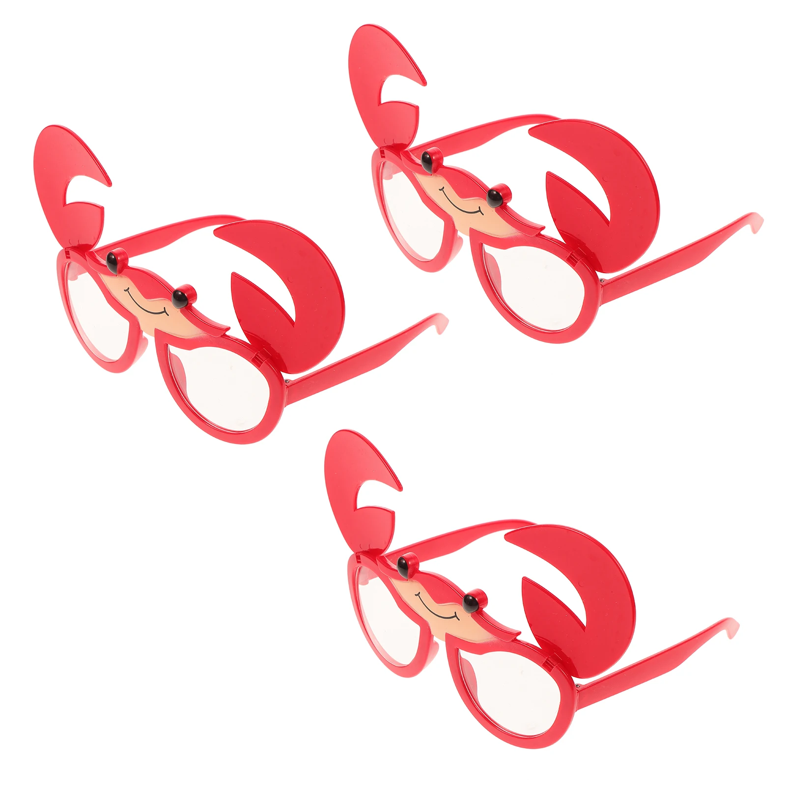 

3Pcs Crab Sunglasses Lightweight Funny Beach Party Decorations Photo Props Summer Festival Eyeglasses Creative Cartoon Glasses