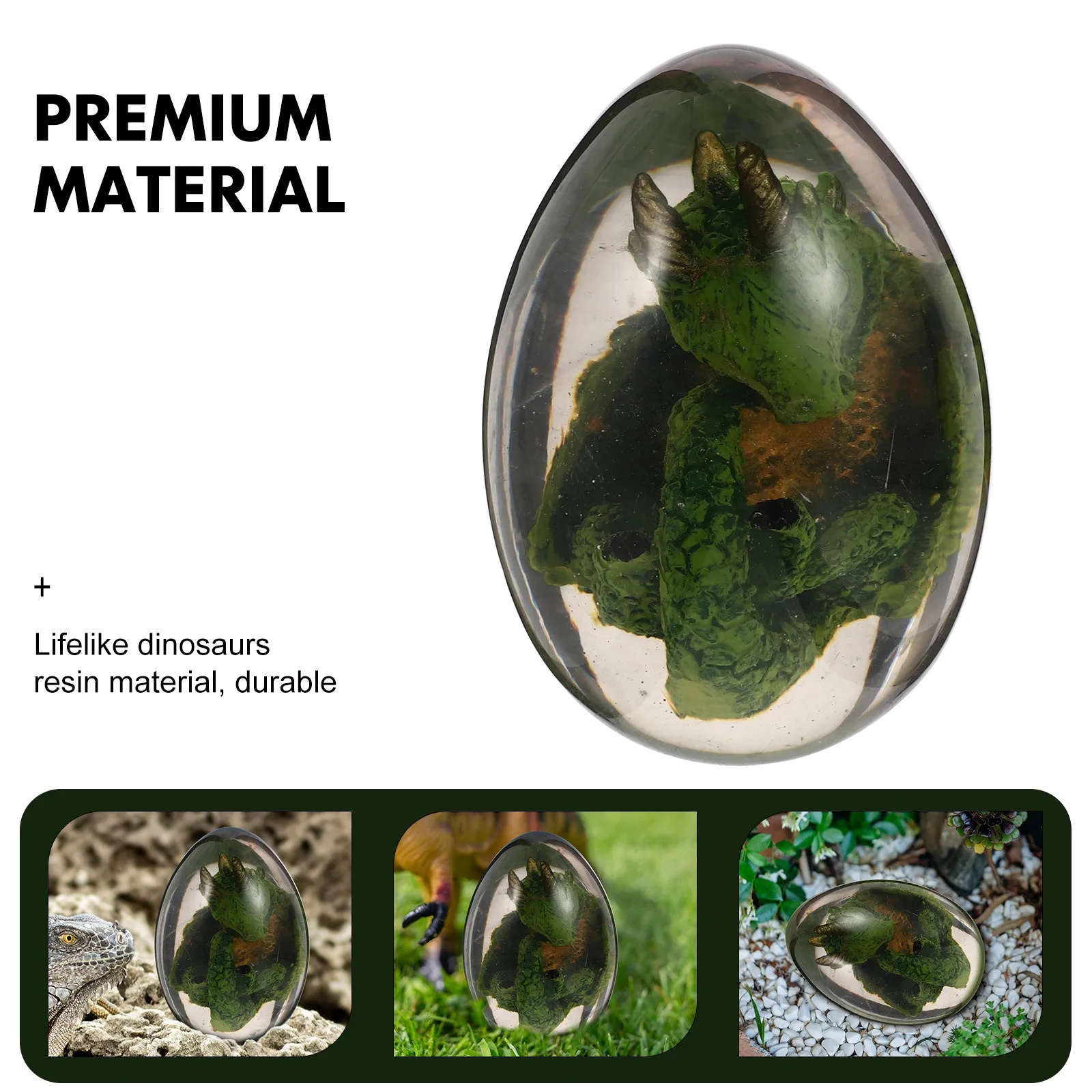 

Creative Resin Dragon Egg Decoration Lifelike Dinosaur Ornament Decorative Home Garden Office Space Enhancer Premium Quality