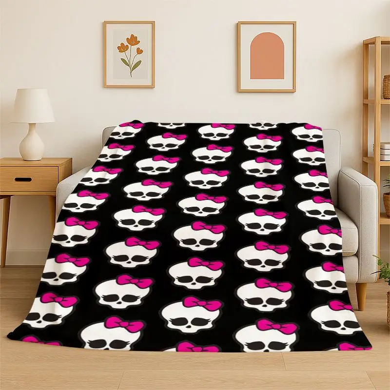 Cartoon Monster High Draculaura Vampire Soft Flannel Throw Blanket,Cozy Blanket for Bed,Couch,Sofa,Bedroom,Living Room,Picnic