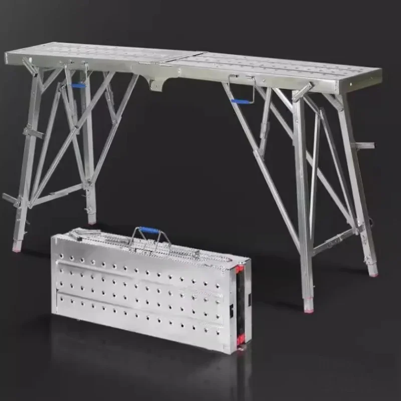 Folding Stool Lift Thickened Decoration Stool Double Support Indoor Putty Scaffolding Ladder