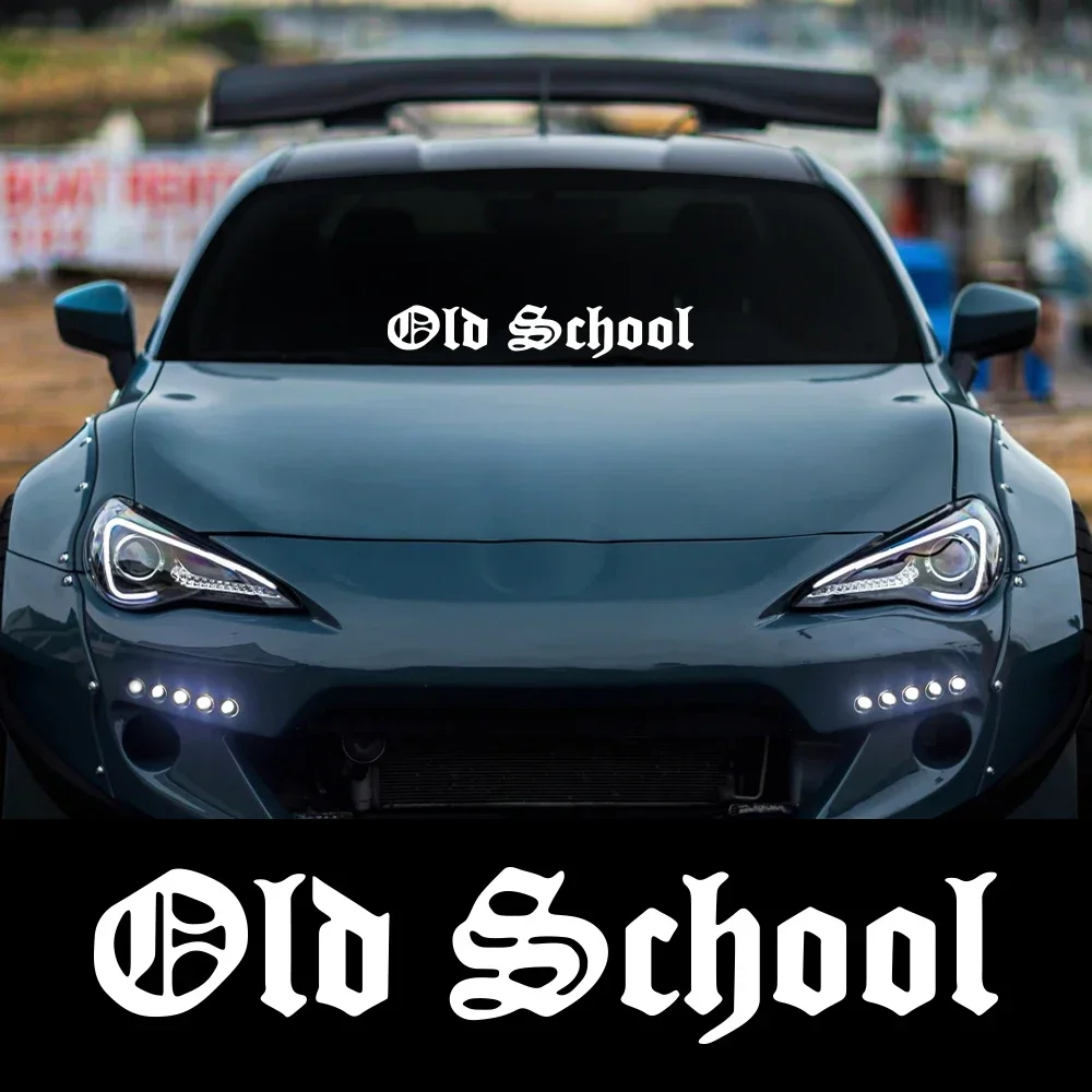 

Наклейка на лобовое стекло автомобиля в стиле ретро, декоративная виниловая наклейка для самостоятельного оформления, аксессуары для тюнинга авто