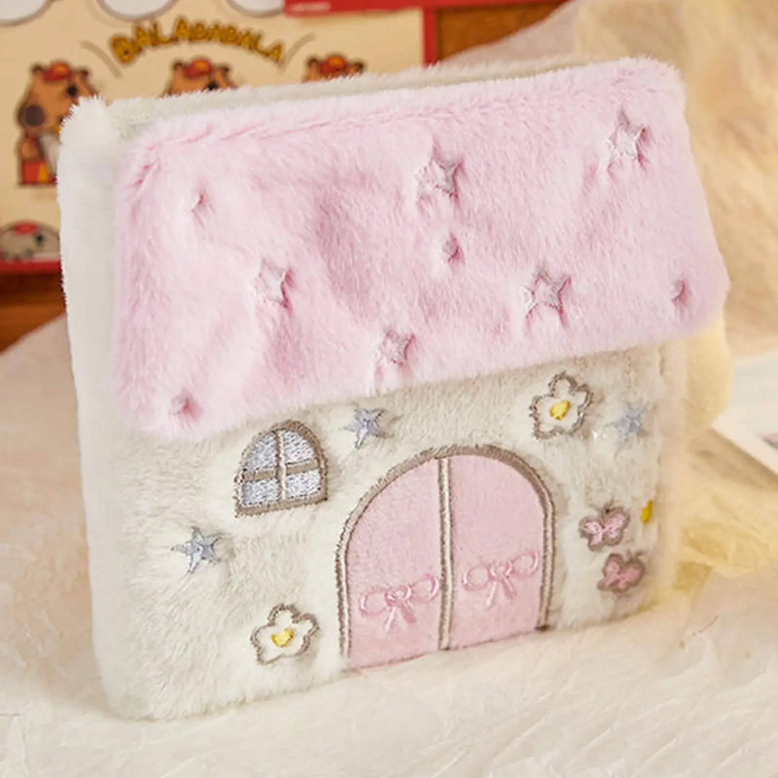 

Photocard Binder Plush Display Album with 20 Inner Pages Photo Card Storage Book for Collector 3 Inch Pictures Sticker Trading