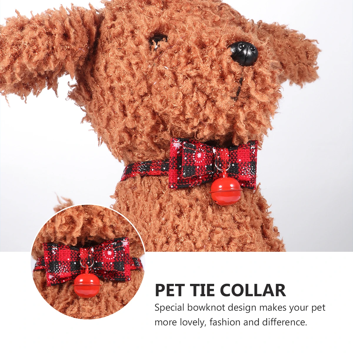 

Pet Collar Soft Xmas Cat Kitten Collars Small Dog Necktie Girl for Christmas Metal Fashion