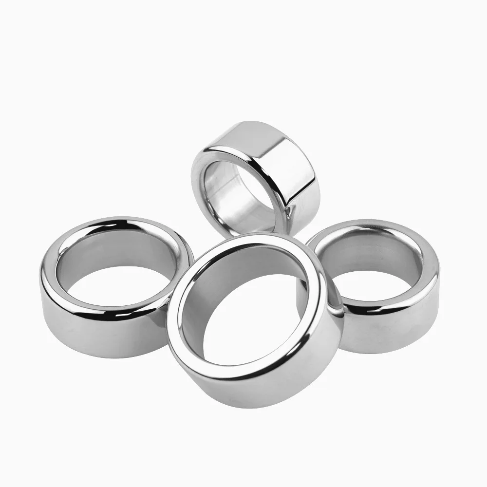 304 food gradeStainlessSteelPenisRingSexToysforMenroundCockRingsSexMetalPenisRingCasingBoundScrotum Cock Ring Sex Toy for Men