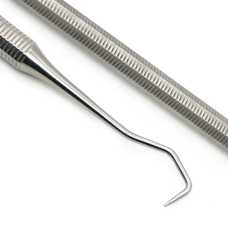 Dental Explorers Oral needle Stainless Steel Instrument Probe Root Canal Bent tip Straight Head Used for Checking Endodontic