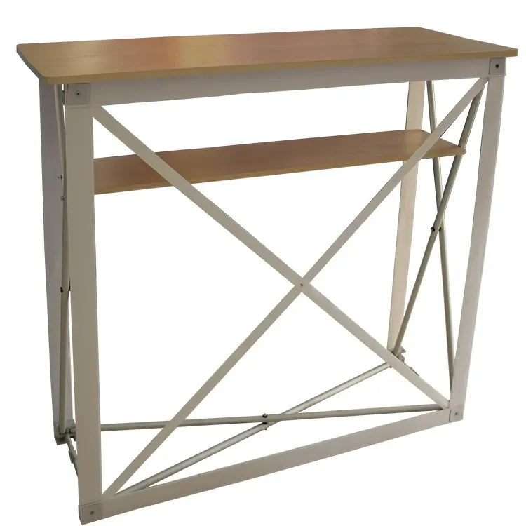 Supermarket pop-up folding lightweight custom fabric promotional counter trade fair folding table