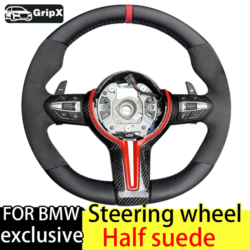 

enuine Leather Sport Steering Wheel for BMW 3 Series F30 Thickened Grip M Logo Design2011-2018 - Thickened Grip M 32307848338