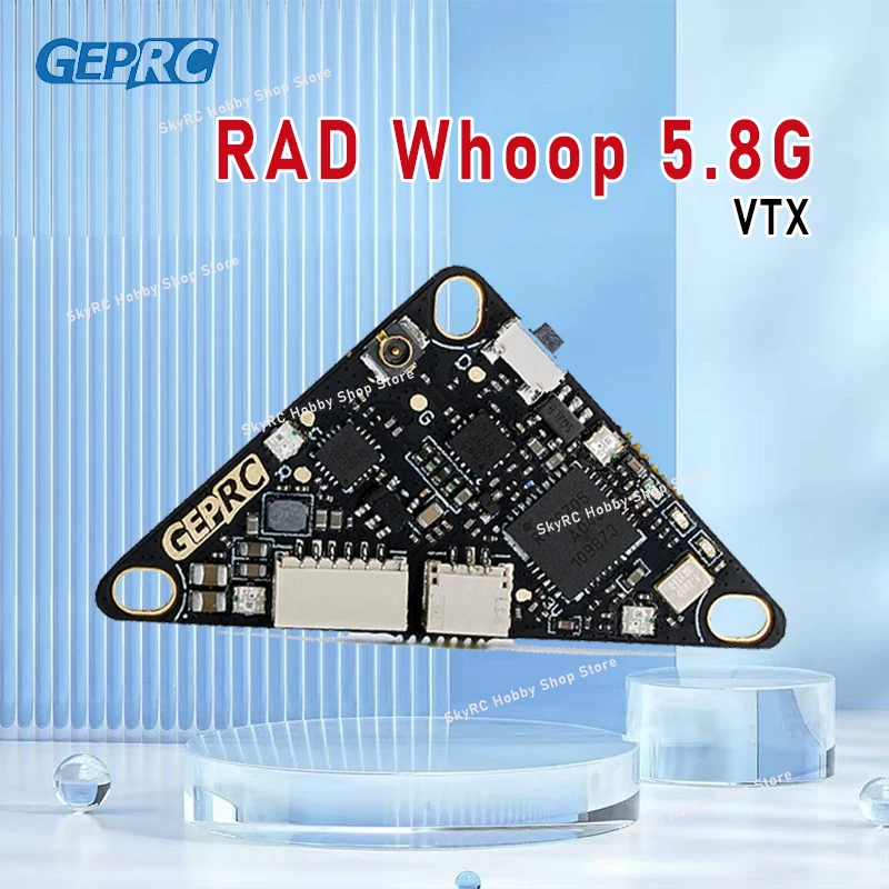 

GEPRC RAD Whoop 5.8G VTX - 25/200/400mW 40CH IRC Tramp 5V 25.5 - 26.5mm UFL SH1.0 FPV RC Video Transmitter
