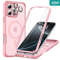 ESR for iPhone 16 Pro Case MagSafe Military-Grade Cover for iPhone 16/15/14 Pro Max with 9H+ Tempered Glass Screen Protector
