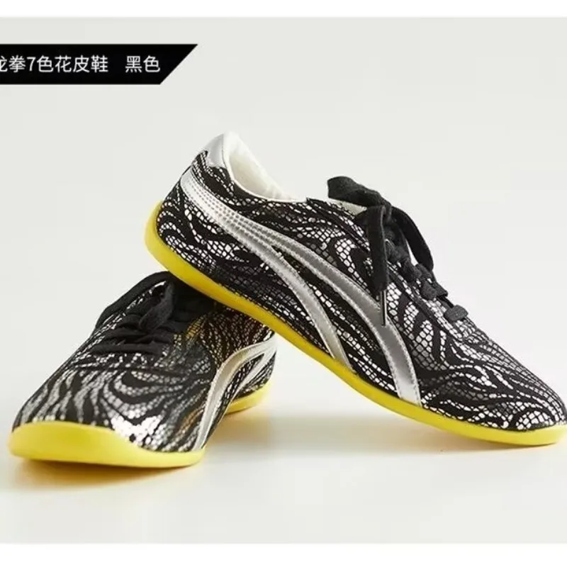 Popular Anti Slip and Wear-resistant Youth Martial Arts Shoes Leather Cowhide Sole Student Training Shoe Comfortable Sports Shoe