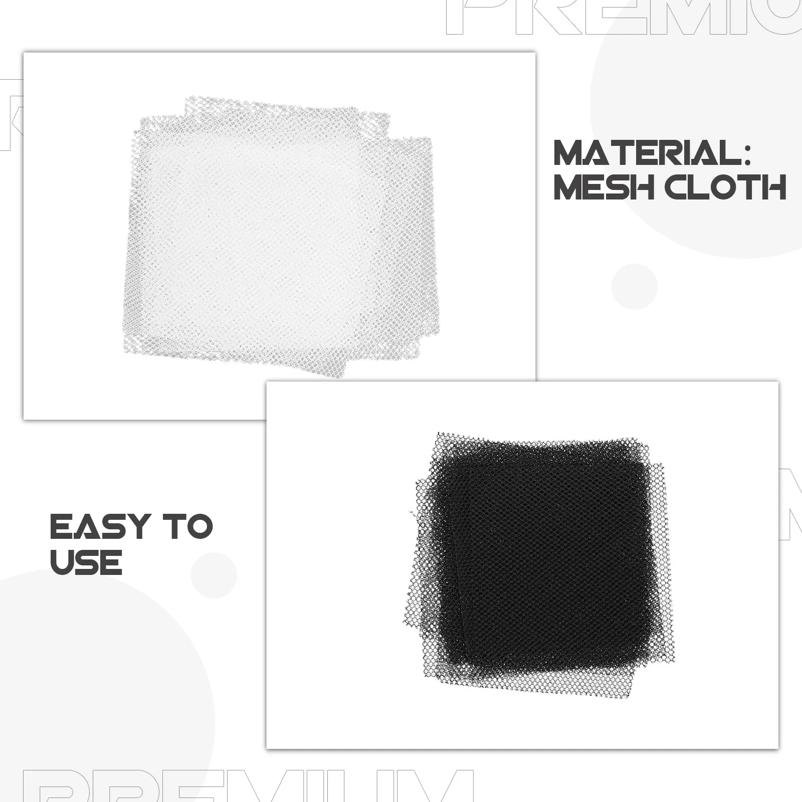 

30Pcs Lightweight Eye Mesh Sheet for Mask Making Clear Visibility Mesh Fabric for Cosplay Costume DIY Crafts Stage Performance