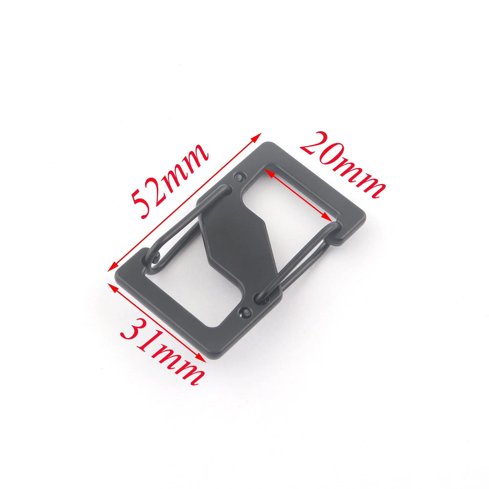 20mm-50mm Black Metal Release Buckles Flat Quick Side Slider Release Buckle Clutch Closure Backpack Adjustable Belt Buckle