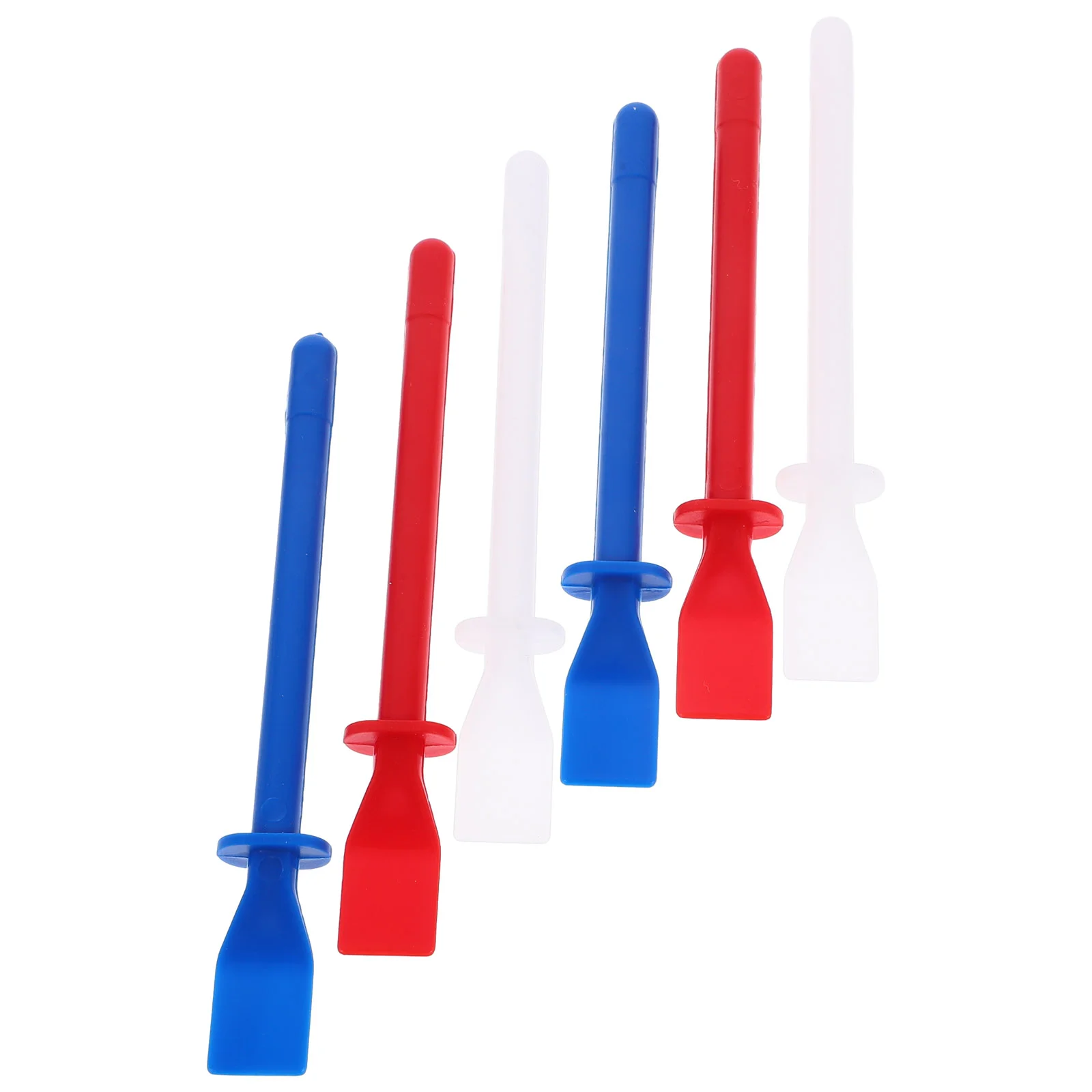 6 Pcs Glue Adhesive Handheld Smear Spreader Craft Tools Colored Applicator Paint Spatula