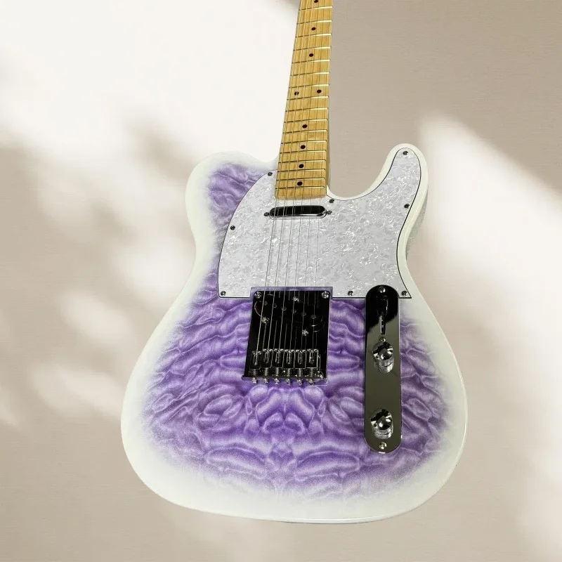 

Free Transportation Water Purple Tele ElectricGuitar Rosewood Fingerboard Mahogany Body Good Quality and Timbre Comfortable Grip