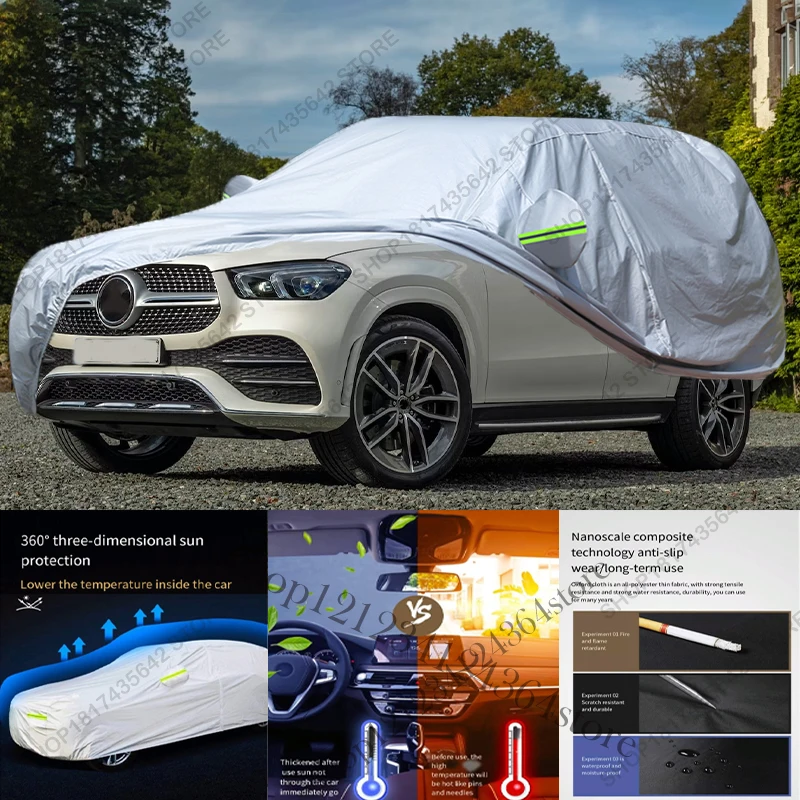 Full Car Cover Compatible with Mercedes-Benz GLE Coupe 2020-2025 All-Weather Sun Rain UV Dust Proof Rain Outdoor Indoor Protect