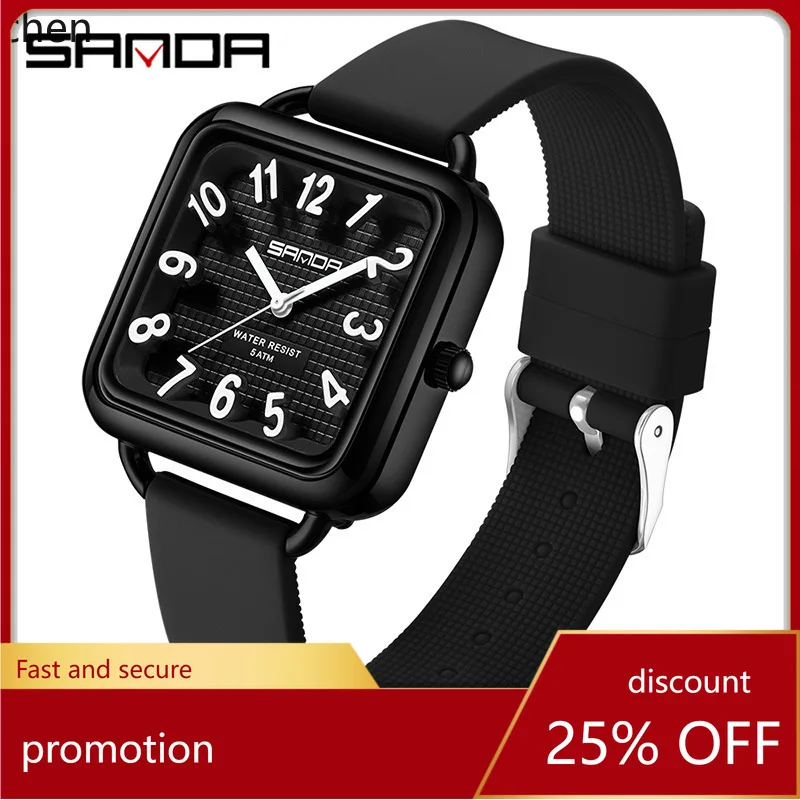 

ZML's new stylish and fresh watch is waterproof with large digital markings and is a simple quartz watch