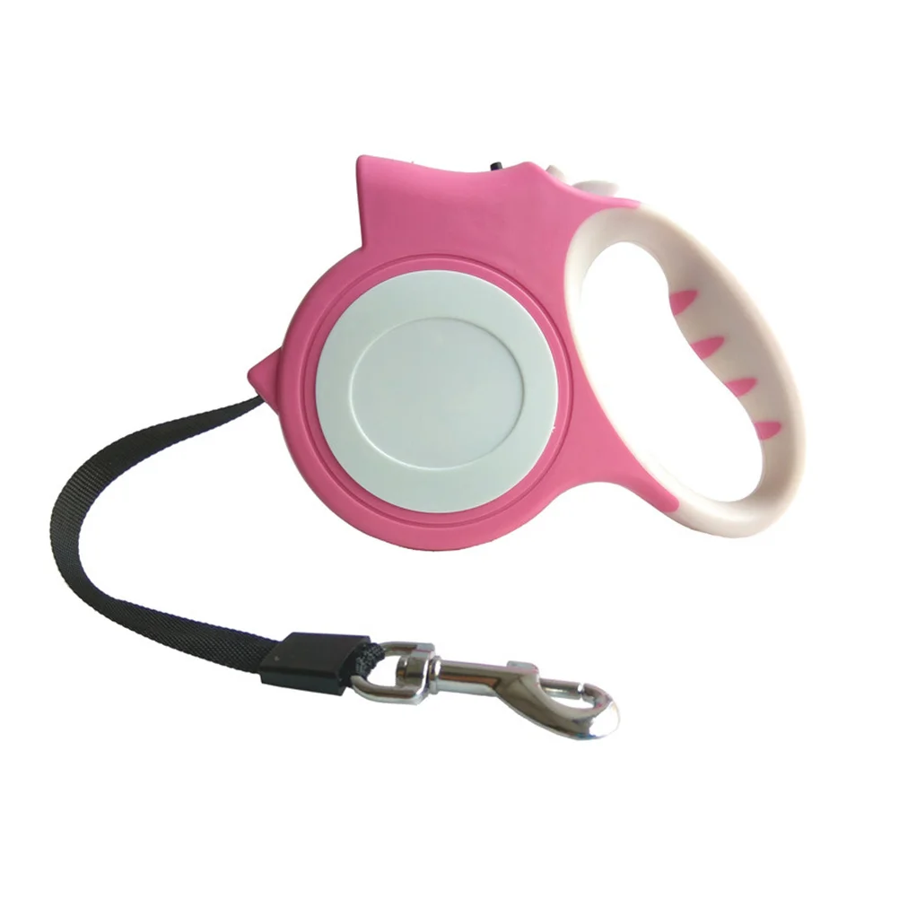 

Automatic Retractable Dog Leash 2M Pink Pet Lead with LED Light for Small Medium Dogs Brake System Comfortable