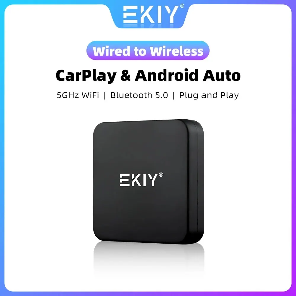 EKIY Mini Carplay Wireless для Toyota Mazda Nissan Camry Suzuki Subaru Citroen Audi Mercedes Kia Ford Opel IOS15 Spotify BT