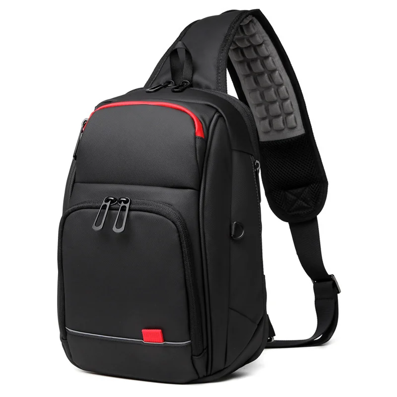 

Men's Chest Bag Business Shoulder Large Capacity Oblique Backpack Crossbody Breathable Anti splashing Leisure Sports