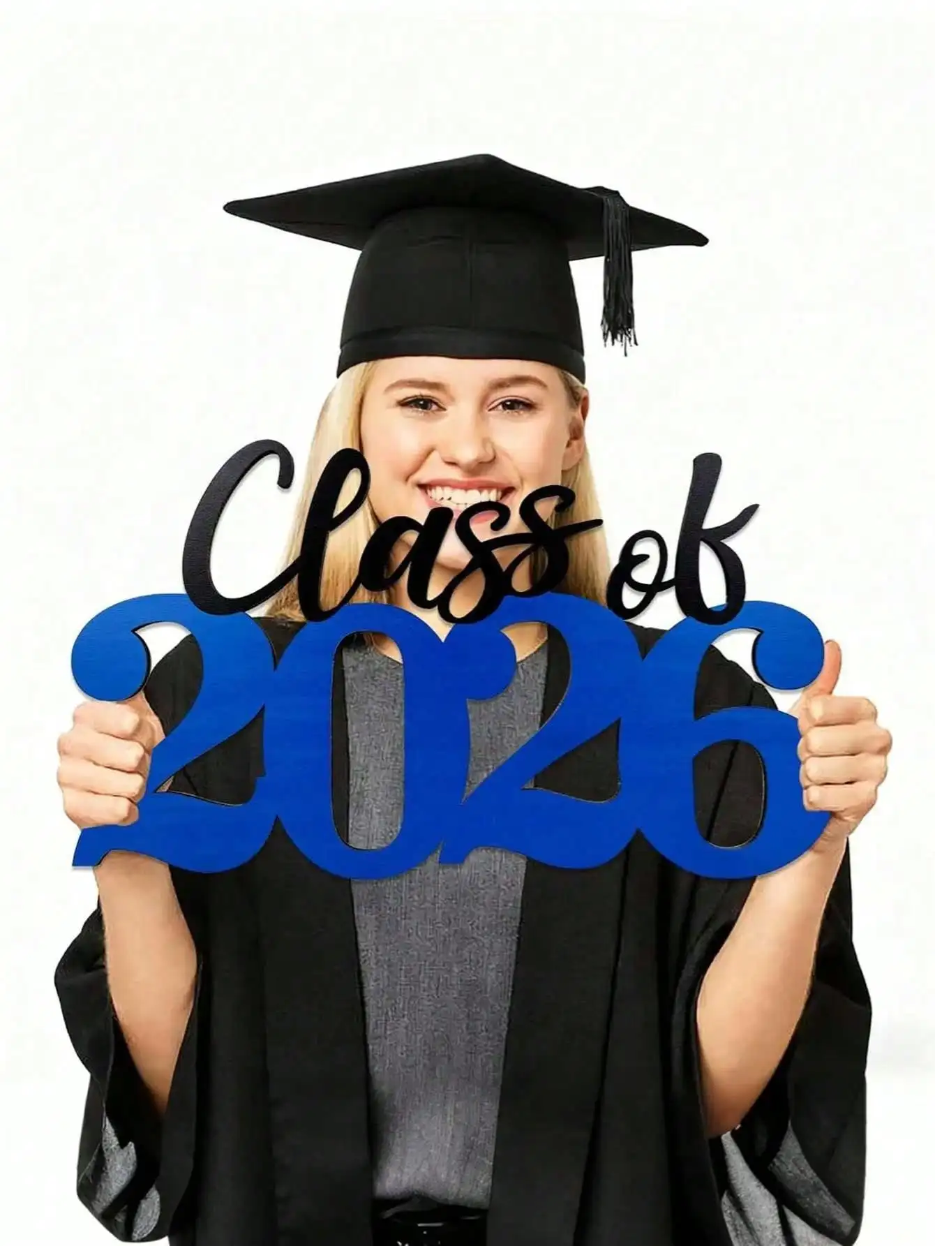 

2026 Wooden Graduation Decoration - Red 2026 Graduate Photo Booth Prop And Party Decor, 2026 Graduate Gift Sign, Graduation Party Decoration (Natural Wood)