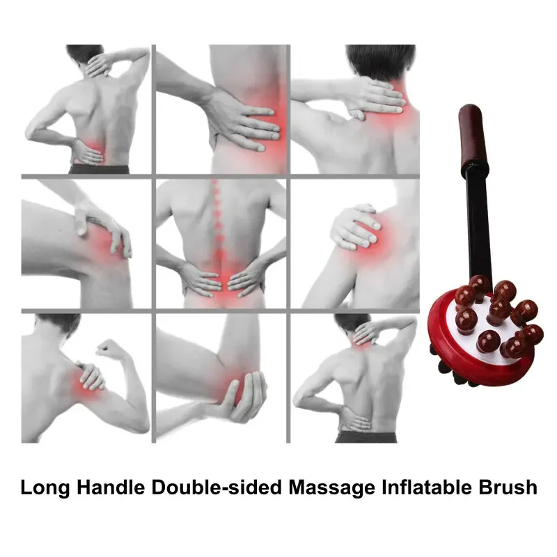 Assage Tapping Hammer, Tapping Massage Stick, Neck and Leg Massager, Fitness Hammer, Back Pounding, Wooden Meridian Hammer