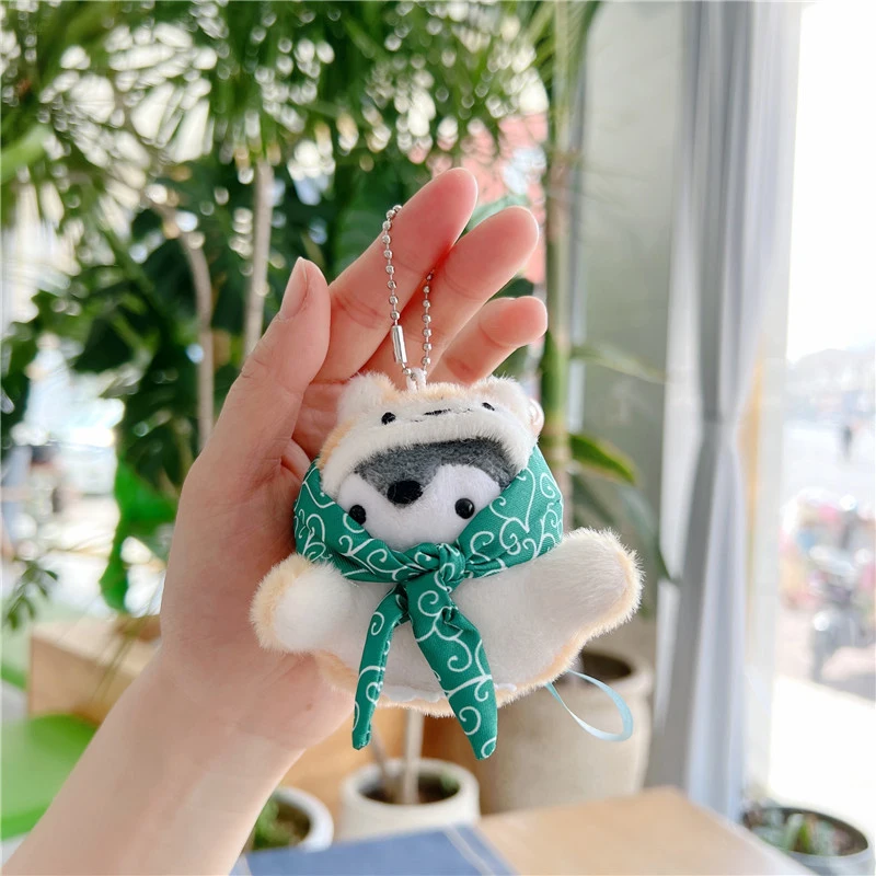 Kawaii Cartoon Penguin Stuffed Dolls Keychain Anime Energy Penguin Plush Koupen Chan Plush Pendant Kids Toy