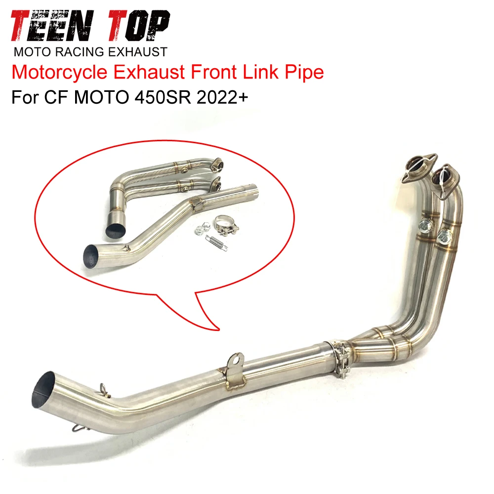 

For CF MOTO 450SR Exhaust Elbow Connection Pipe Stainless Steel Motor Bike 51mm Front Link Pipe 450SR 2022+ Connect to Original