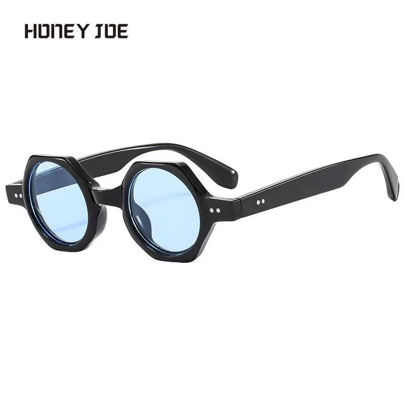 Personalized Polygon Frame Sunglasses Men Women Ocean Color Trendy Sun Glasses Beach Outdoor Trip Eyewear Shades Hipster UV400