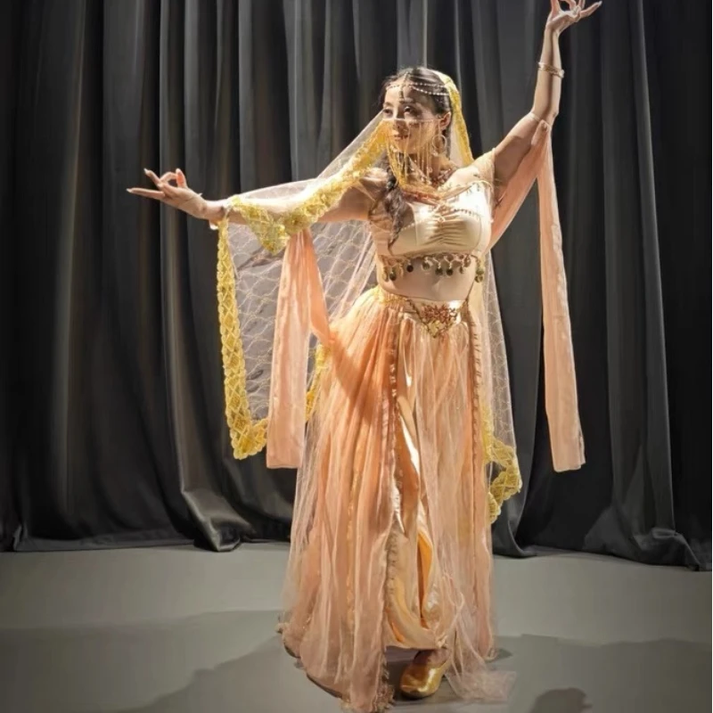 Belly Dance Costume Role-playing, Exotic Indian Dance Performance Set, Western Regions Princess Set, Dunhuang Dance