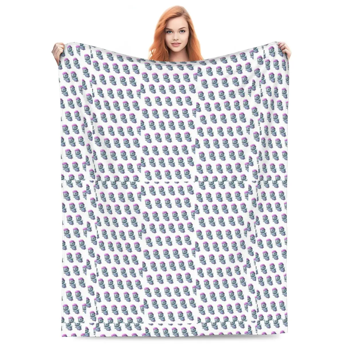 

Bibble Blanket Flannel Sofa Throw Blanket Portable Throw Blankets for Couch Bedding Travel Throws Bedspread Quilt