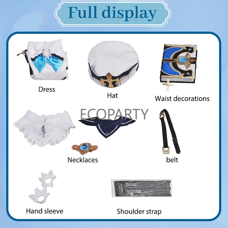 Drop ship  Barbara Cosplay Genshin Impact Costume Adult Carnival Uniform Anime Halloween Party Costumes Masquerade Women Game