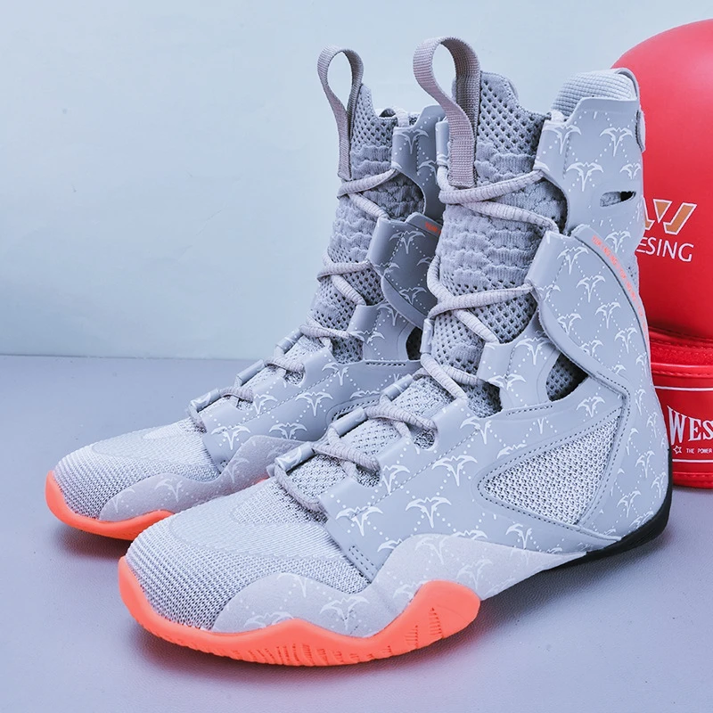 Original Brand Comfortable Breath Wrestling Boot Top Quality Wearable Boxing Sport Shoe Unisex Competition Sport Fighting Shoe