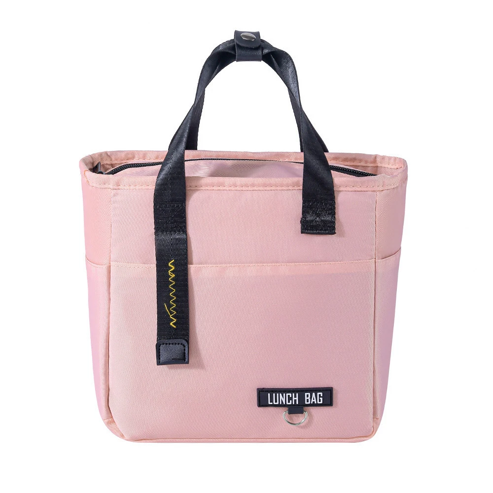 حقيبة غداء محمولة خفيفة الوزن ذات سعة كبيرة وحامل طعام معزول وحقيبة غداء بسحاب وحقيبة تبريد للاستخدام اليومي في الهواء الطلق