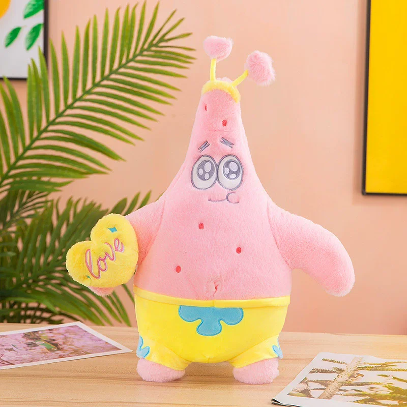 Anime Spongebob Squarepants Patrick Star Squidward Eugene H. Krabs Gary Kawaii Cartoon Stuffed Plush Toys Birthday Gift For Kids