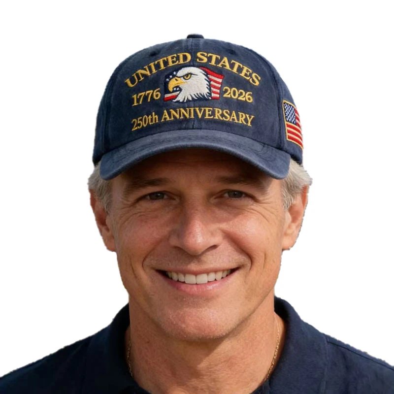 250th Anniversary USA Hat United States 250 Year American Anniversary Hat Eagle Patriotic Embroidery Baseball Cap