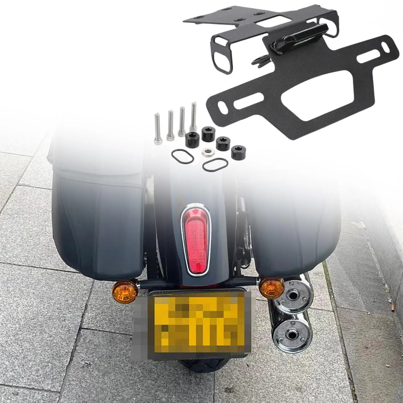 

Стальной опорный кронштейн держателя номерного знака для Honda CBR500R 2019-2025
