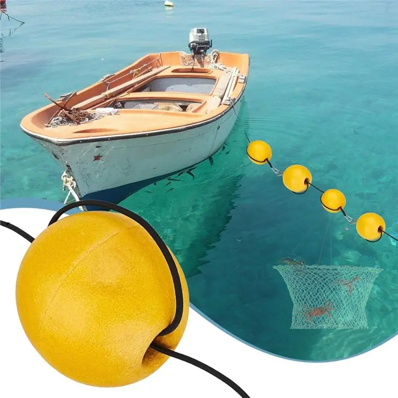 HOES-Marker Buoy With Cord And Clip, Deep Water Fishing Float For Marine Outdoor Activities Including Swimming And Crabbing - view 2