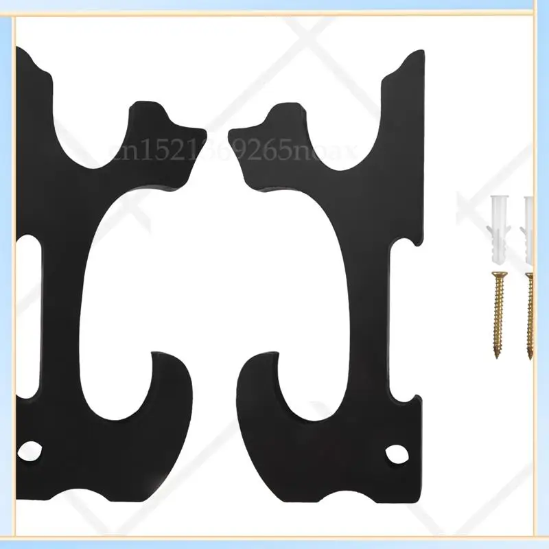 

-SPOR Sword Wall Mount 2/Set 1-Tier Padded Hook Katana Holder Adjustable Display Hanger For Samurai Sword Tanto