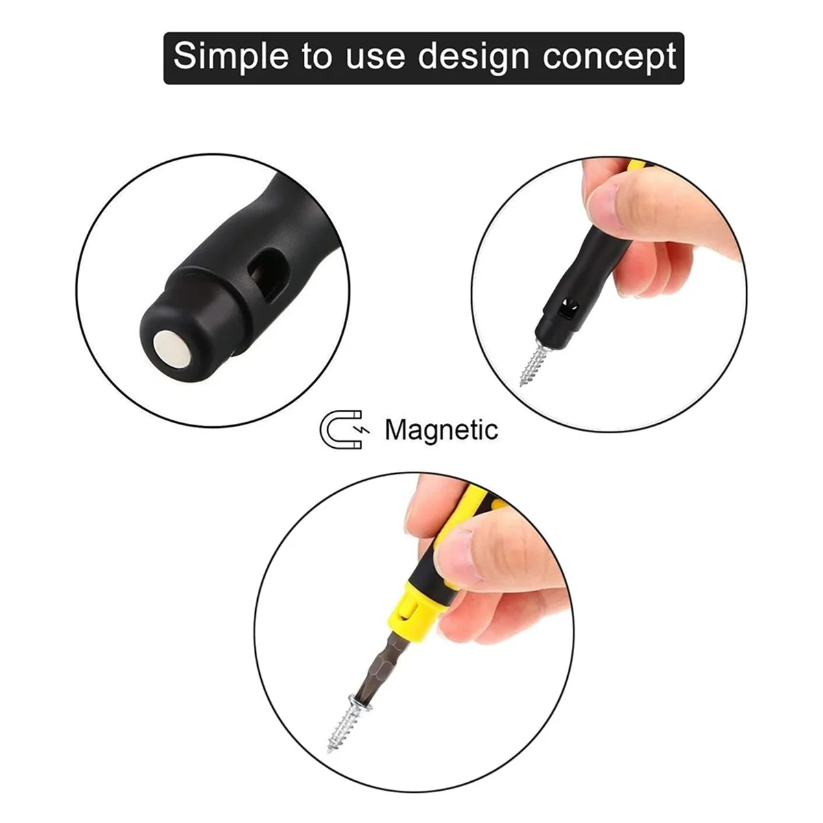 ABNJ 3Pack 4 in 1 Pocket Screwdriver Portable Multi-Purpose Screwdriver Eyeglass Repair Screwdriver Home Repair Screwdriver
