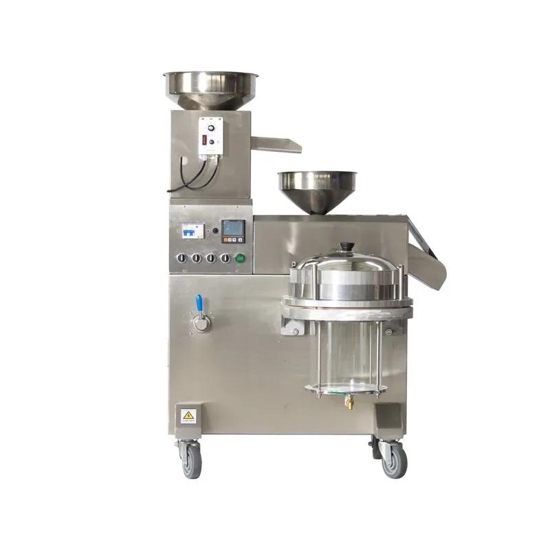 

Fully automatic oil press, single barrel spiral intelligent oil residue separation, small peanut and rapeseed oil