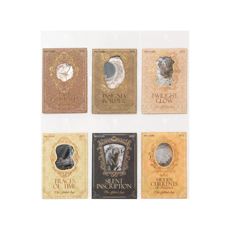 

6packs/1lot Kawaii Stationery Stickers Golden Age Diary Decorative Stickers Scrapbooking Craft Stickers