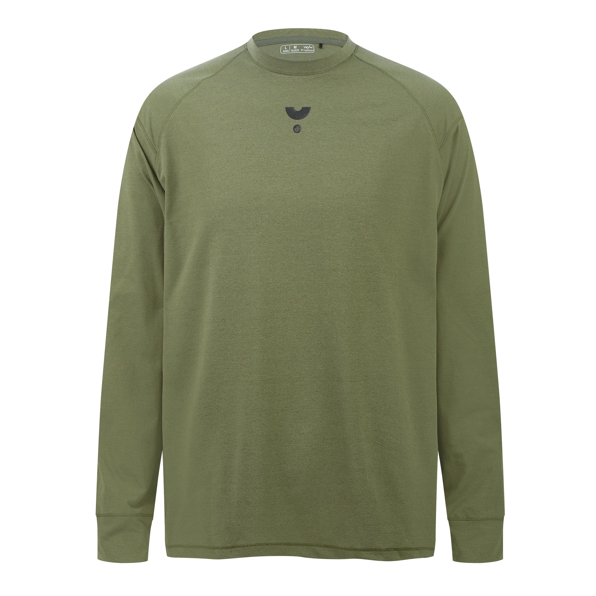 YKYWBIKE 2026 Raglan Herren Langarm-Radtrikot DuPont Sorona Schnelltrocknend Atmungsaktiv Komfortabel Outdoor Rennrad Freizeit-Oberteil – Detail 2