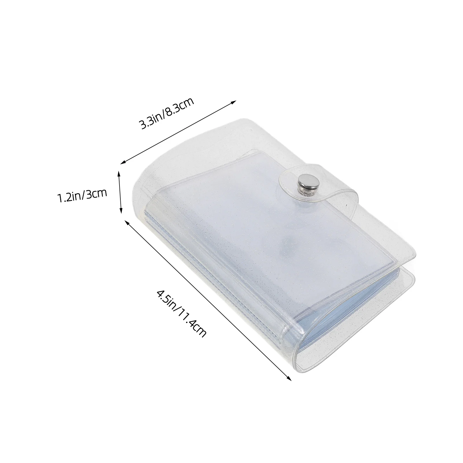 PVC Mini Photo Album 3-Inch Compact Card Holder Portable Travel Picture Book Photo Cards Organizer Collection Album