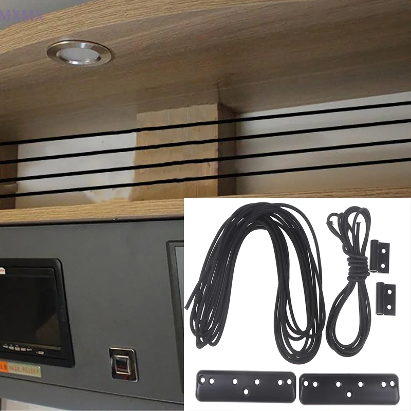 Ensemble de filet de chargement d'armoire de camping-car, anti-chute, déflecteur de coffre, cargaison latérale de remorque, poche en maille de stockage élastique, 1 ensemble